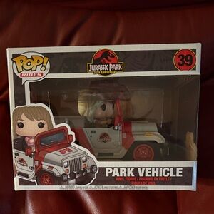 Funko Pop! Rides Jurassic Park Vehicle - Red and Gray